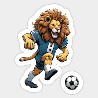 Soccer Lion Sticker